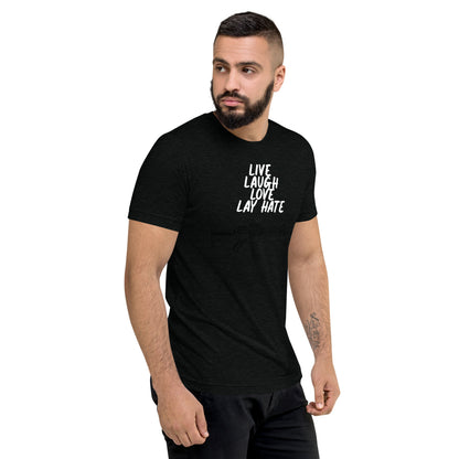 Live, Laugh, Love, Lay Hate M4A1 Athletic Fit T-Shirt